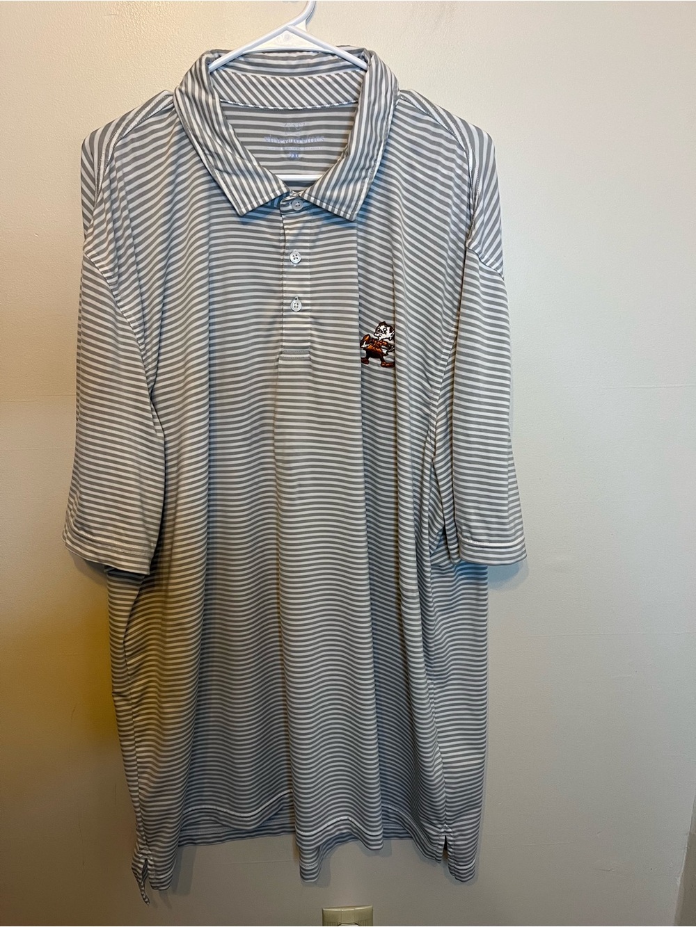 Cleveland Browns Brownie The Elf Logo On Vineyard Vines Polo Shirt Size 2XL EUC